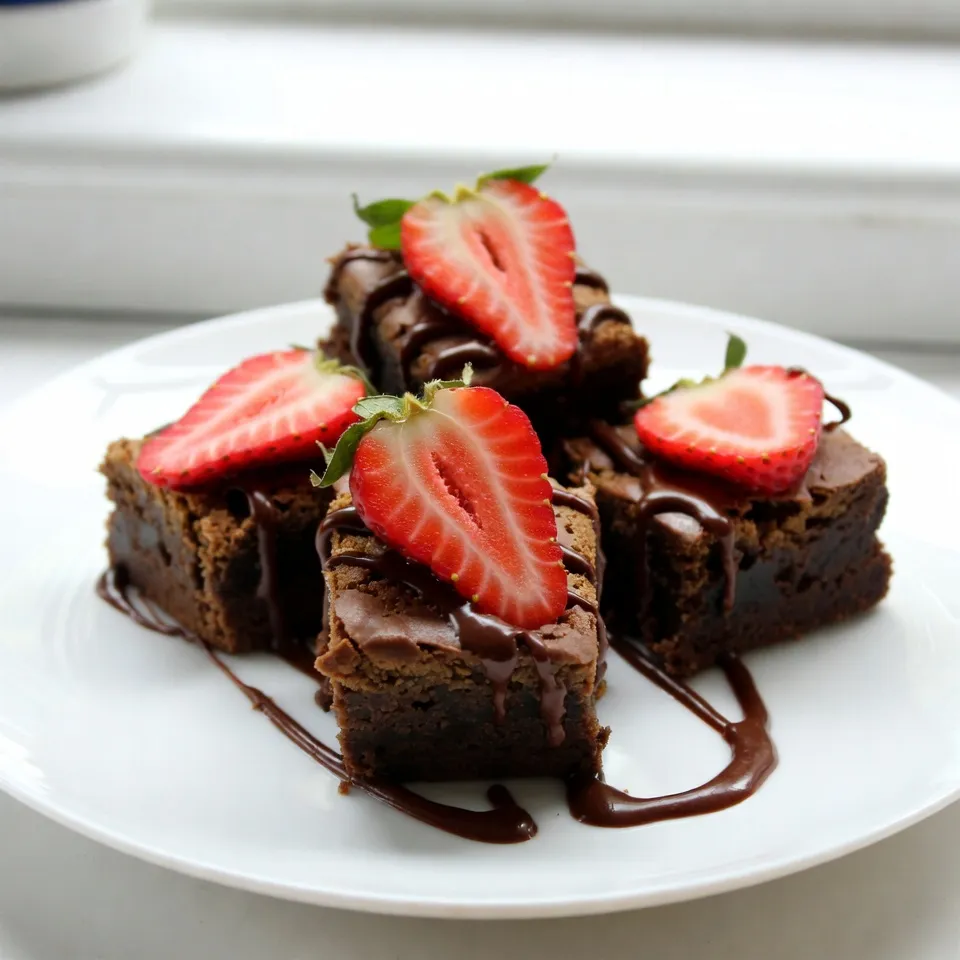 Chocolate Covered Strawberry Brownies Delightful Treat