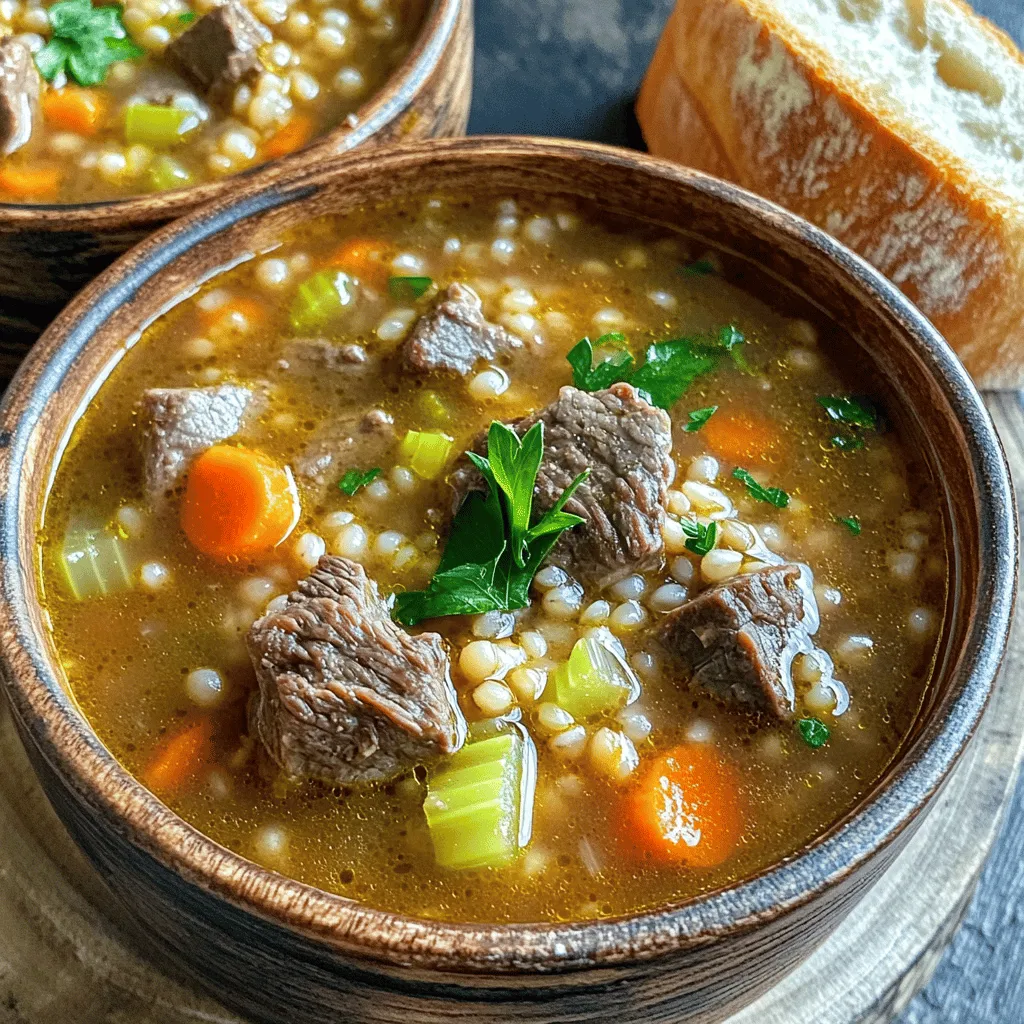 Satisfying Slow Cooker Beef Barley Soup Recipe