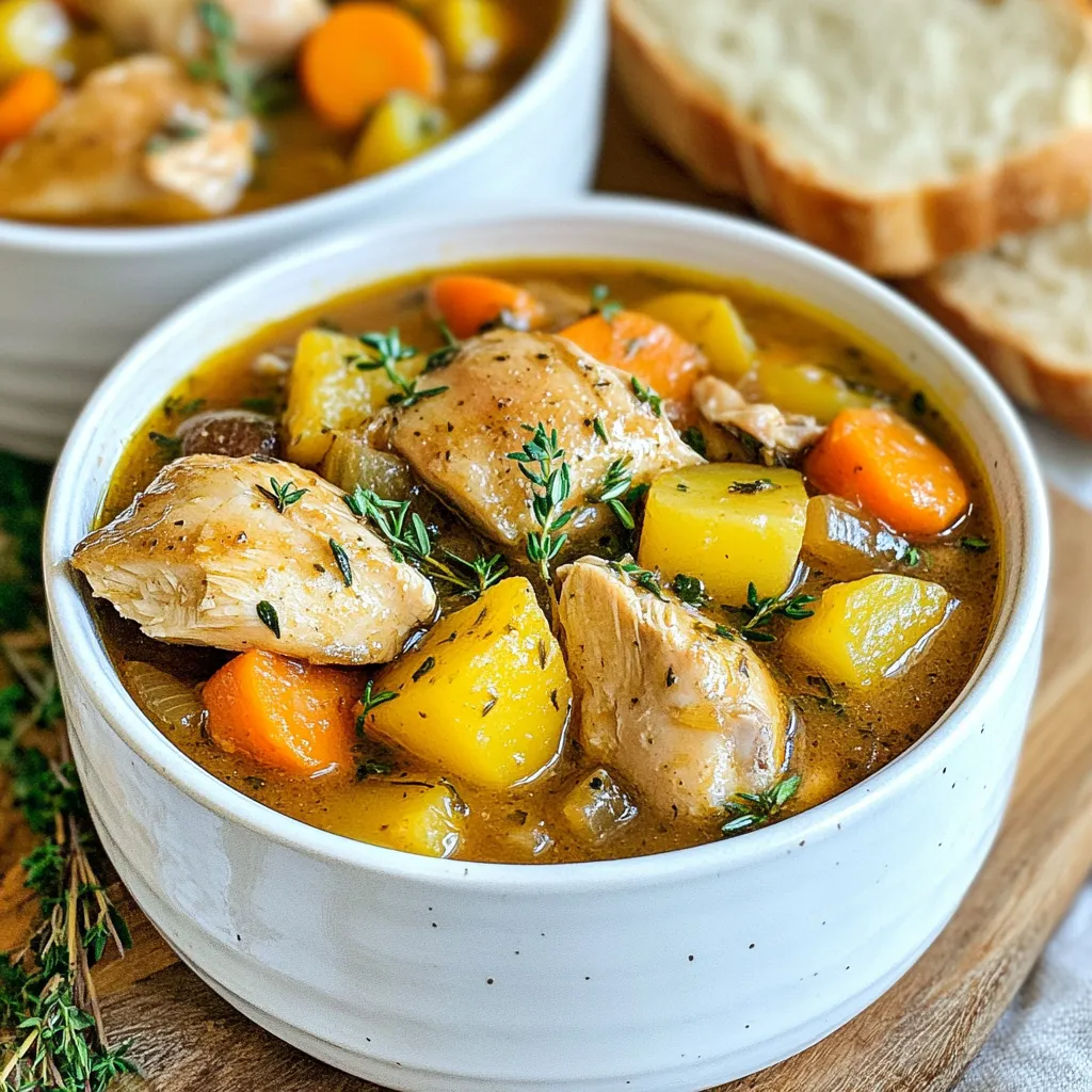 Slow Cooker Chicken Stew Hearty and Filling Meal