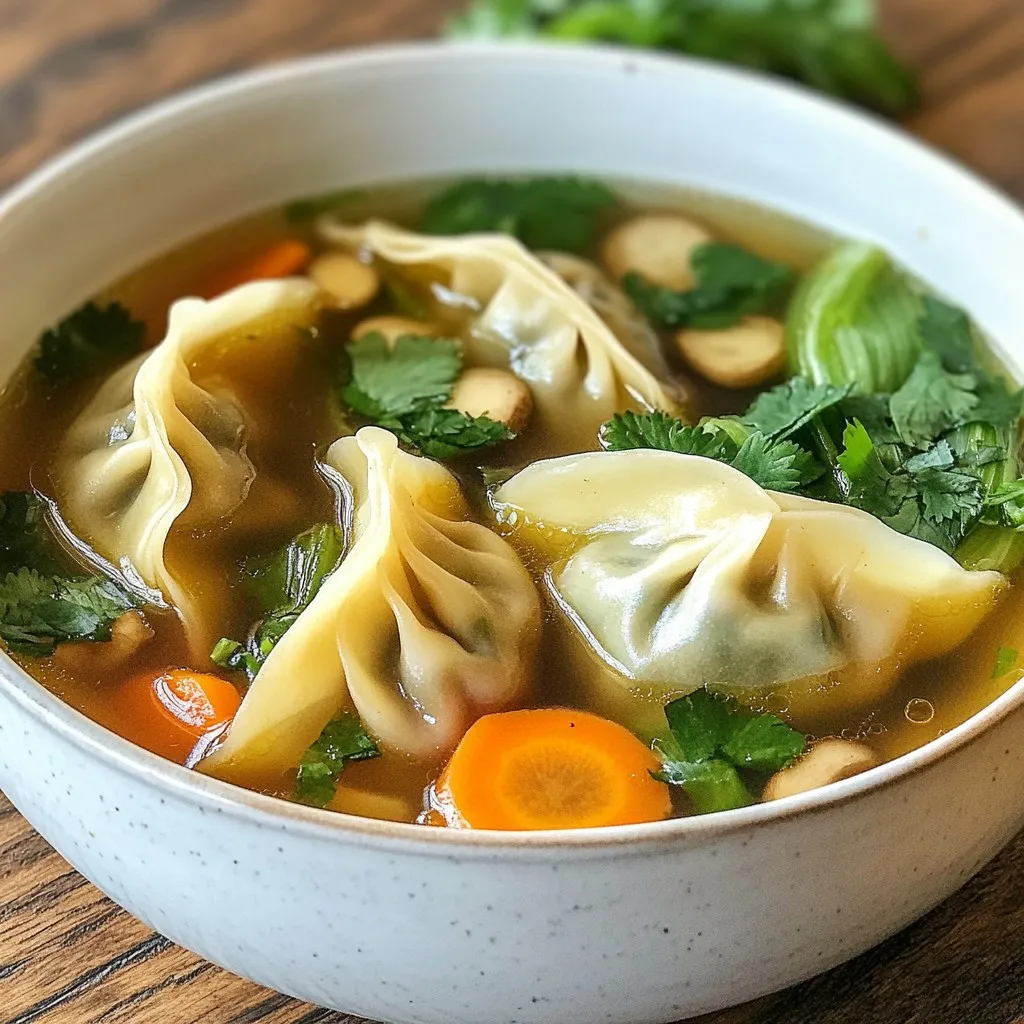 Comforting Gyoza Soup Warm and Inviting Recipe