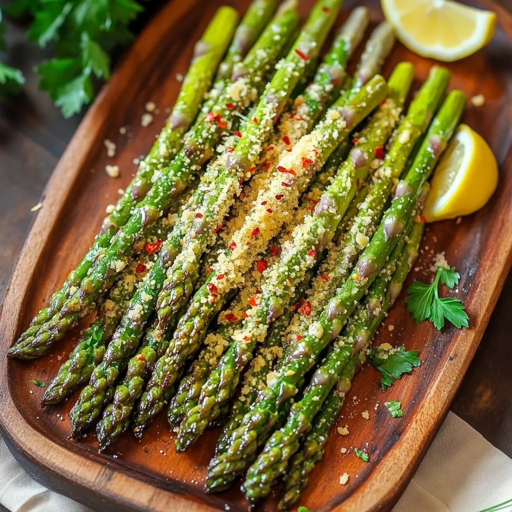 Air Fryer Garlic Parmesan Asparagus Fries Delight