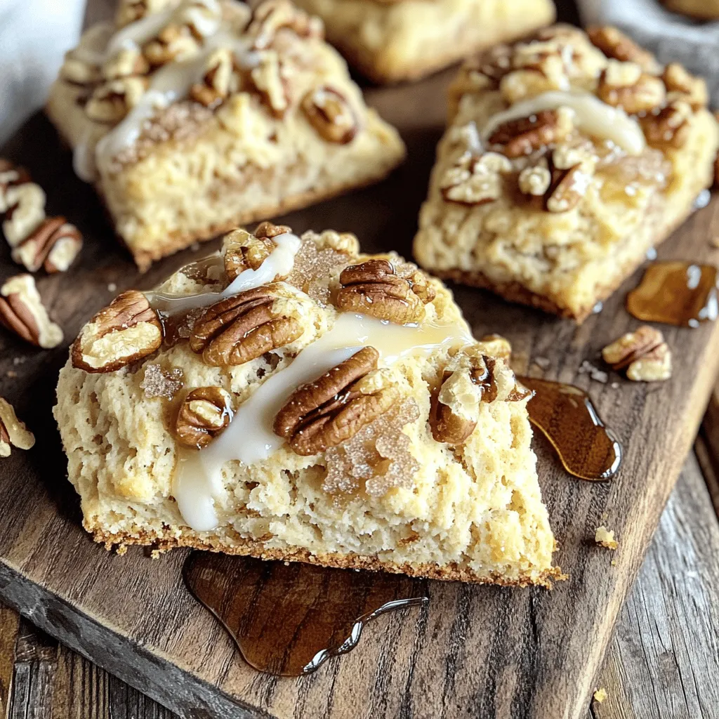 Bakery-Style Brown Sugar Maple Pecan Scones Recipe