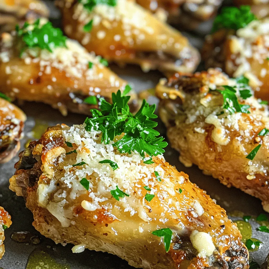 Baked Garlic Parmesan Wings Crispy Flavorful Delight