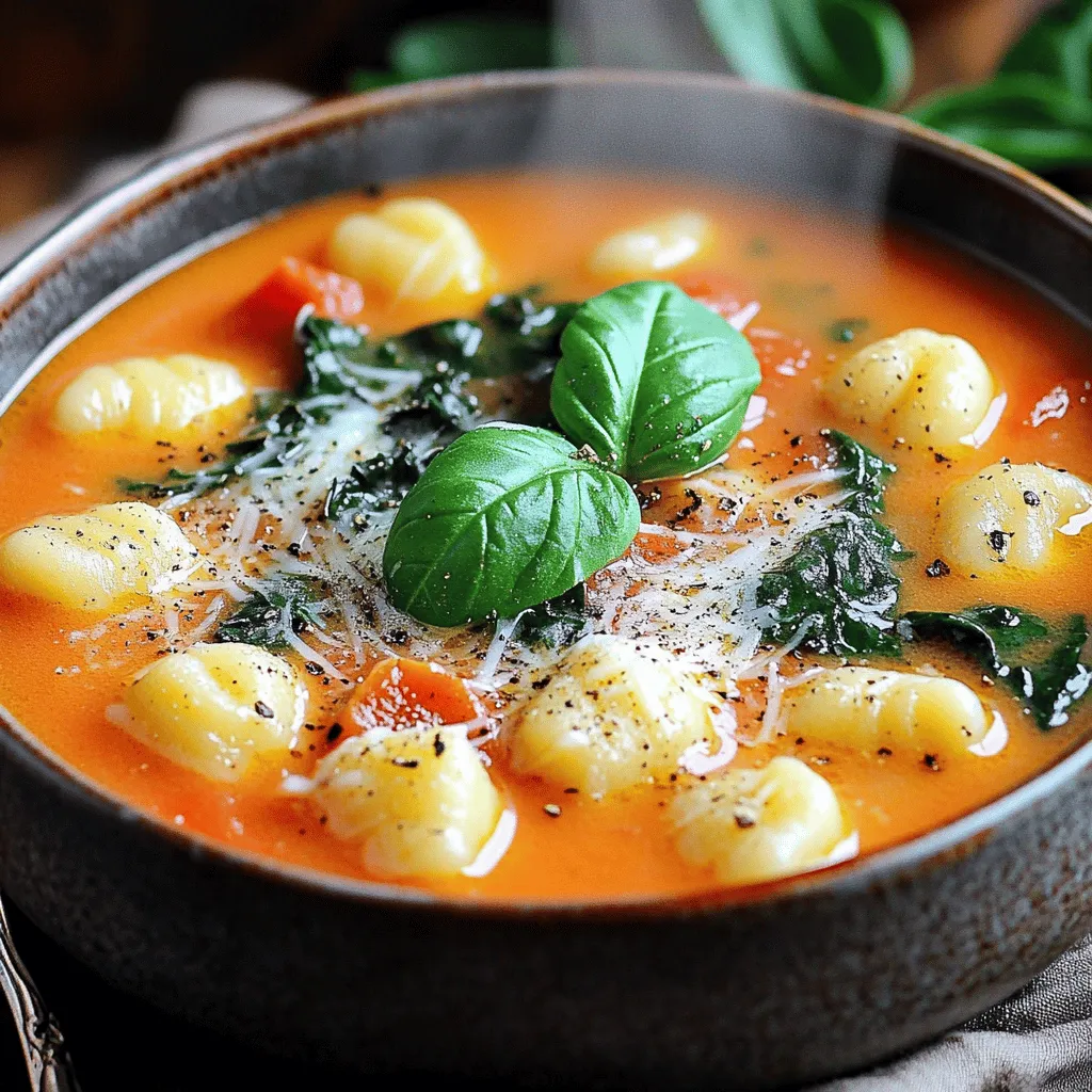 Creamy Tomato Basil Gnocchi Soup One Pot Delight