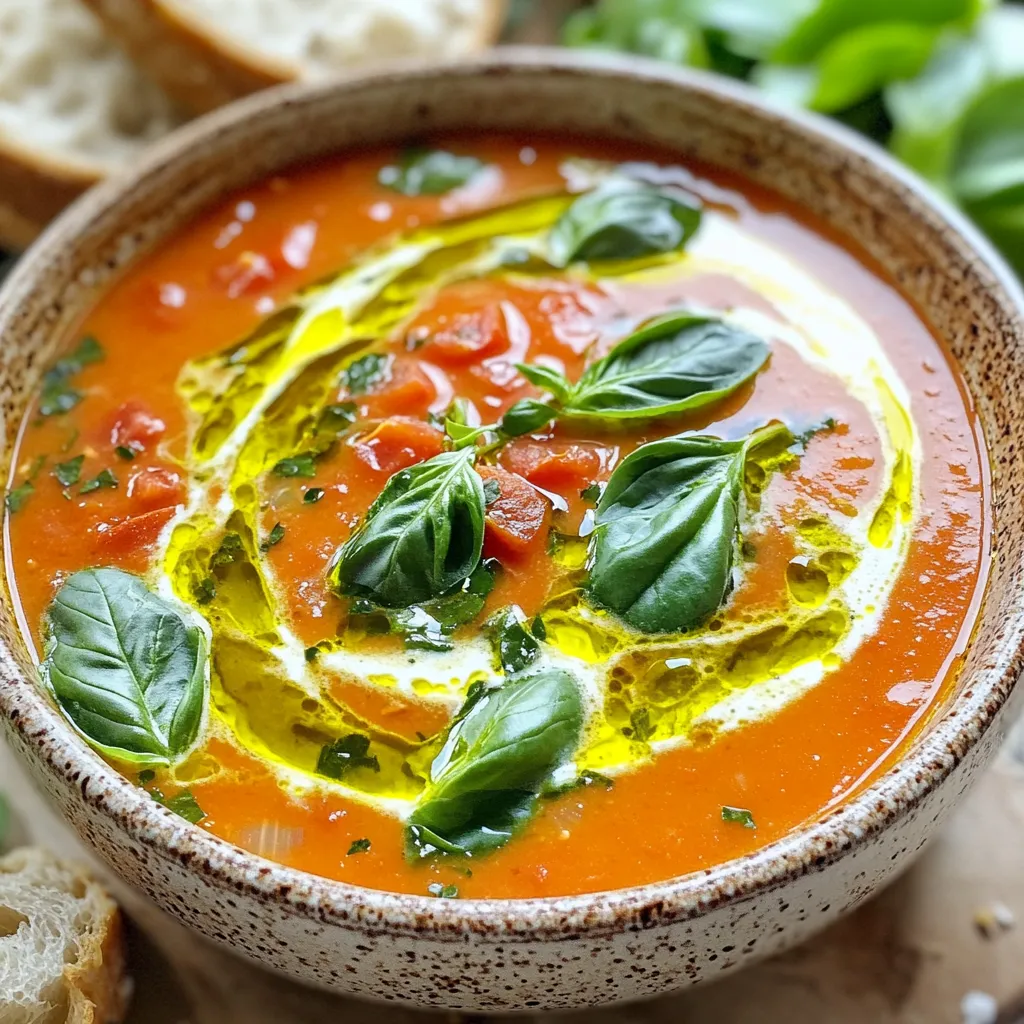 One Pot Tuscan Tomato Soup Flavorful and Easy Recipe