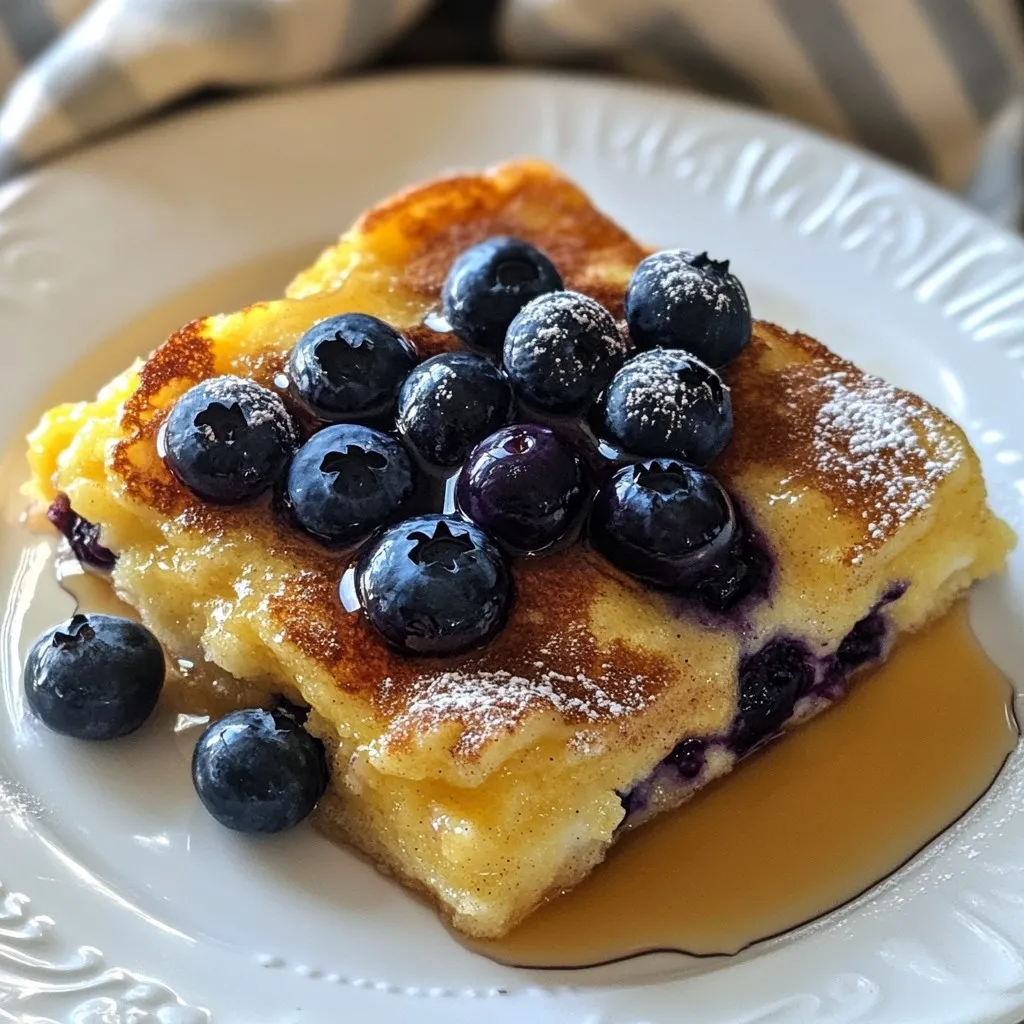 Blueberry Pancake Casserole Tasty Breakfast Delight