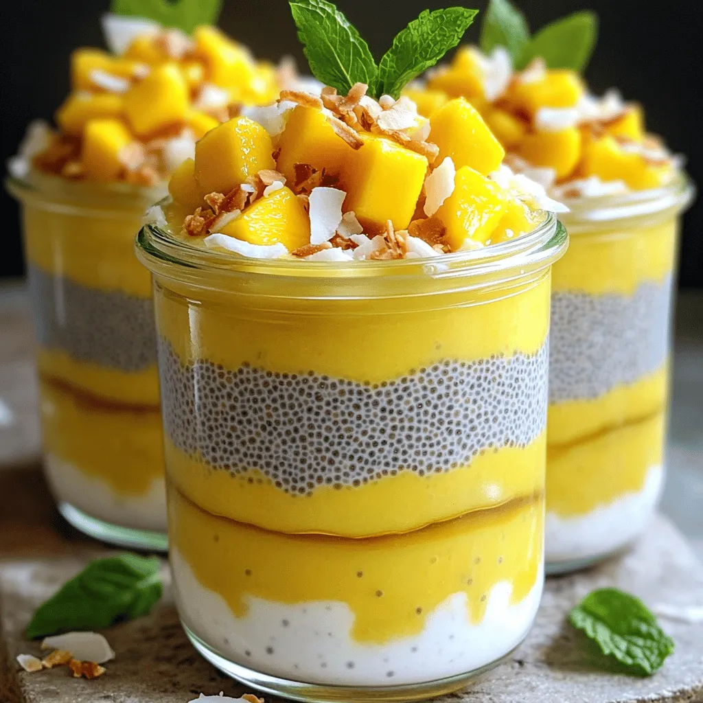 Coconut Mango Chia Pudding Fresh and Tasty Treat