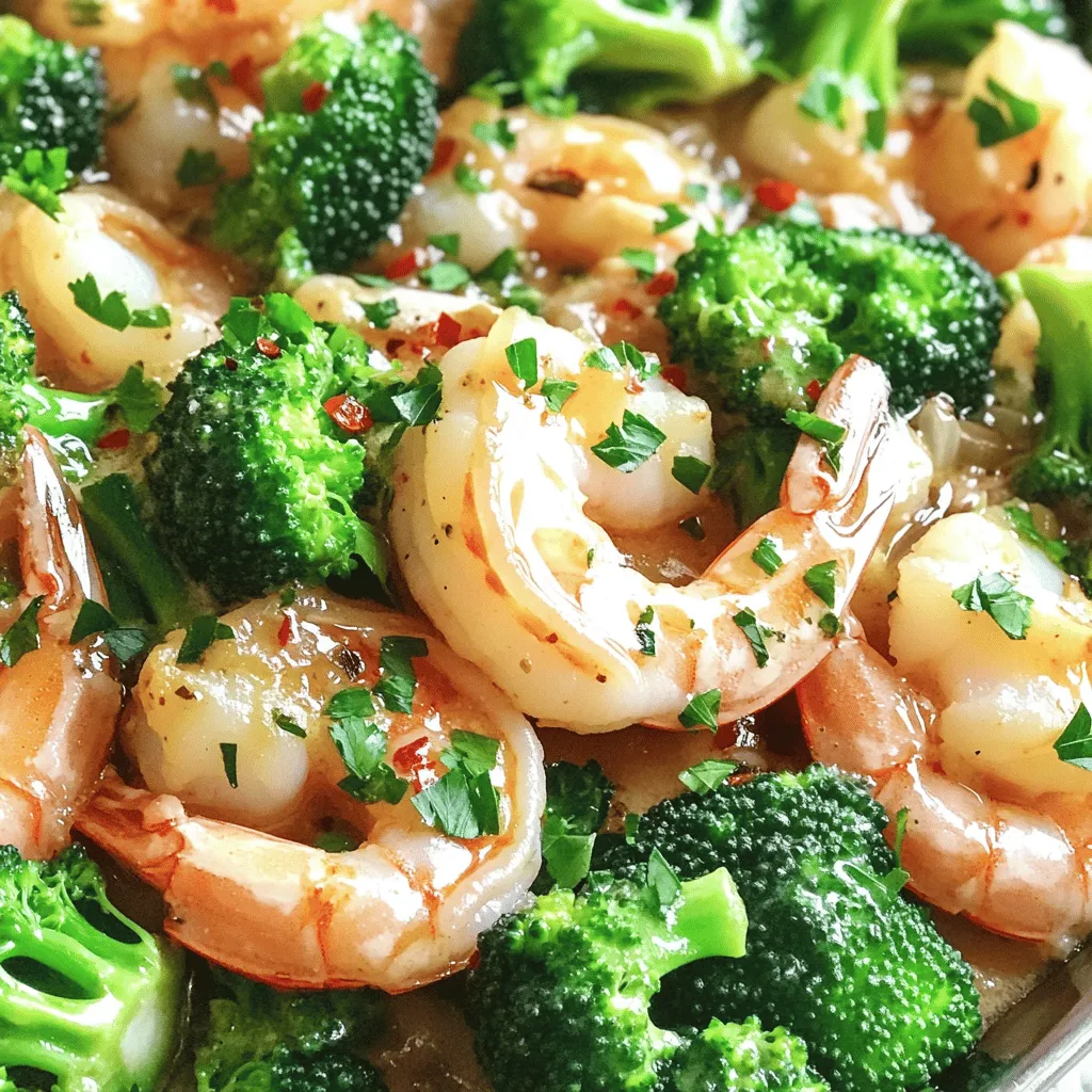 Garlic Butter Shrimp and Broccoli Easy Dinner Delight
