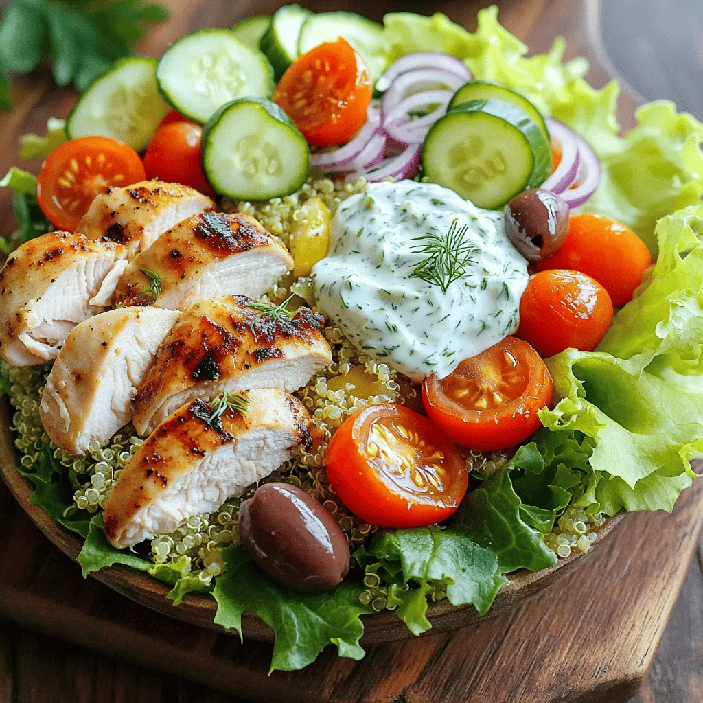 Chicken Gyro Bowls with Tzatziki Flavor Boost