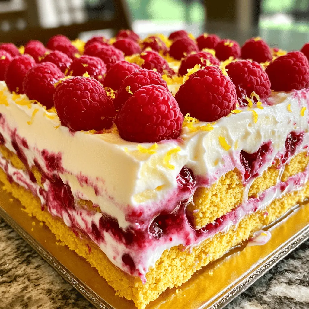 Raspberry Lemonade Icebox Cake Perfect for Summer
