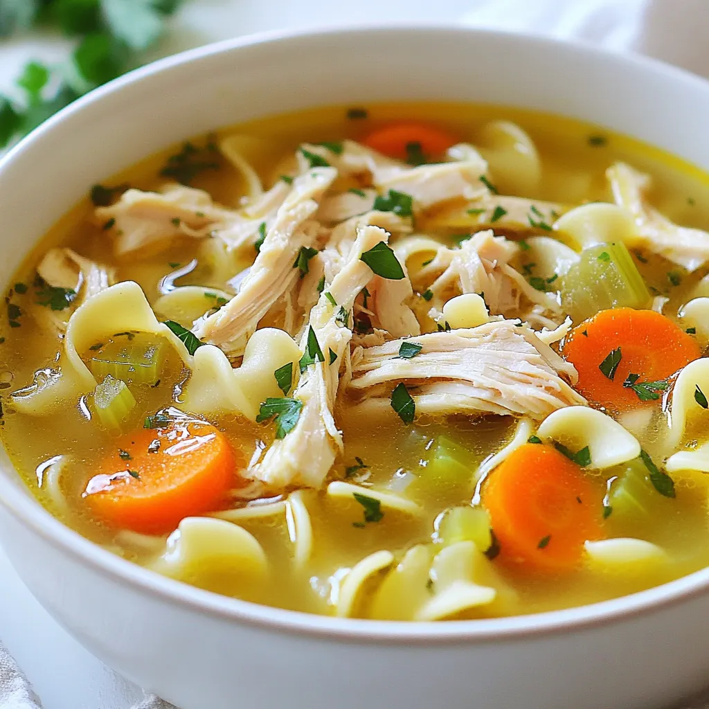 Savory Chicken Noodle Soup Simple and Comforting Dish