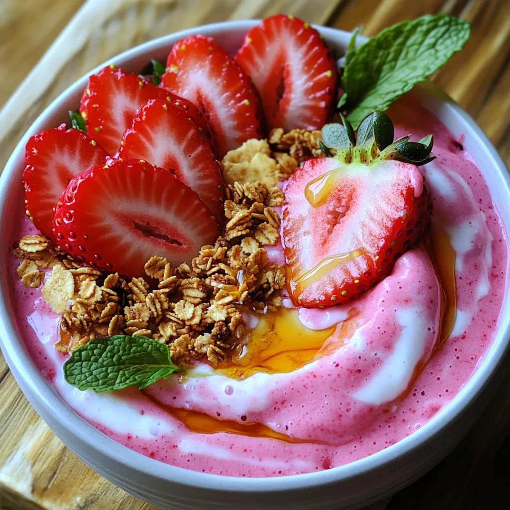 Strawberry Cheesecake Smoothie Bowl Delightfully Fresh