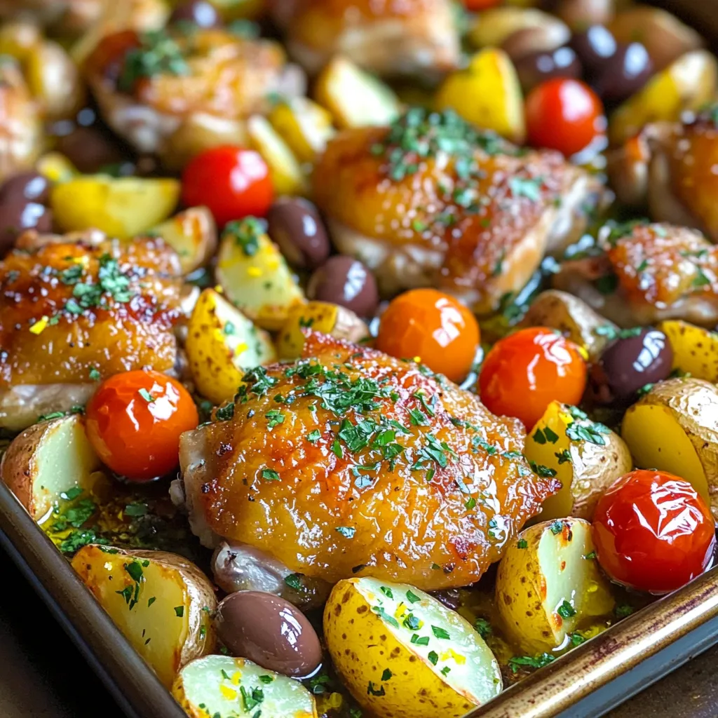 Greek Chicken &#038; Potato Sheet Pan Simple Dinner Delight