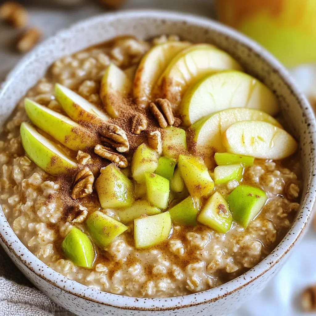 Brown Sugar Apple Pie Oatmeal Delightful Breakfast Dish