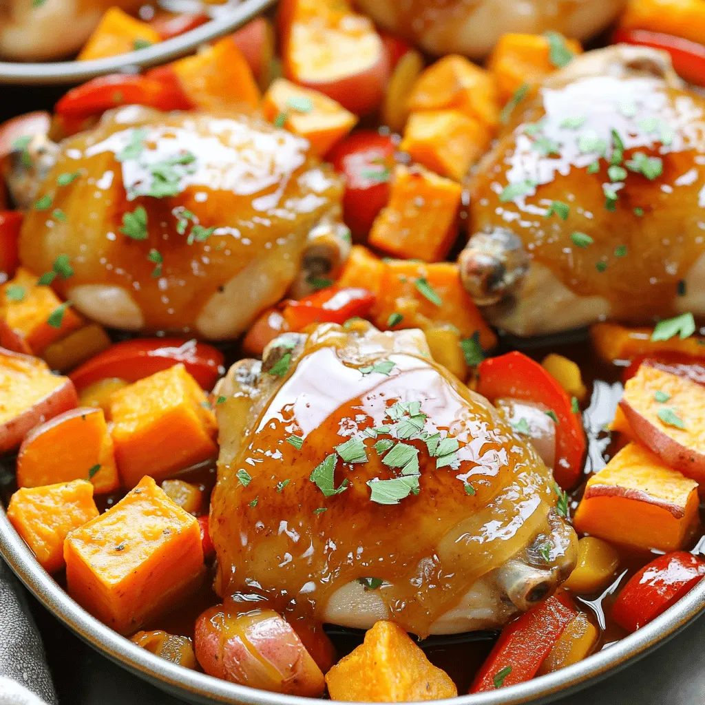 Sheet-Pan Maple Chicken &#038; Sweet Potatoes Delight