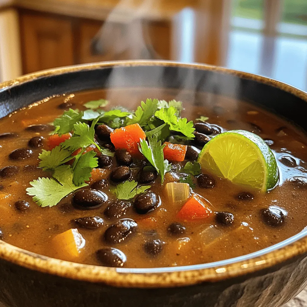 Spicy Black Bean Soup Simple and Tasty Recipe