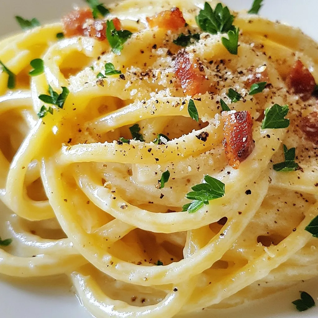 Authentic Creamy Carbonara Simple and Delicious Dish