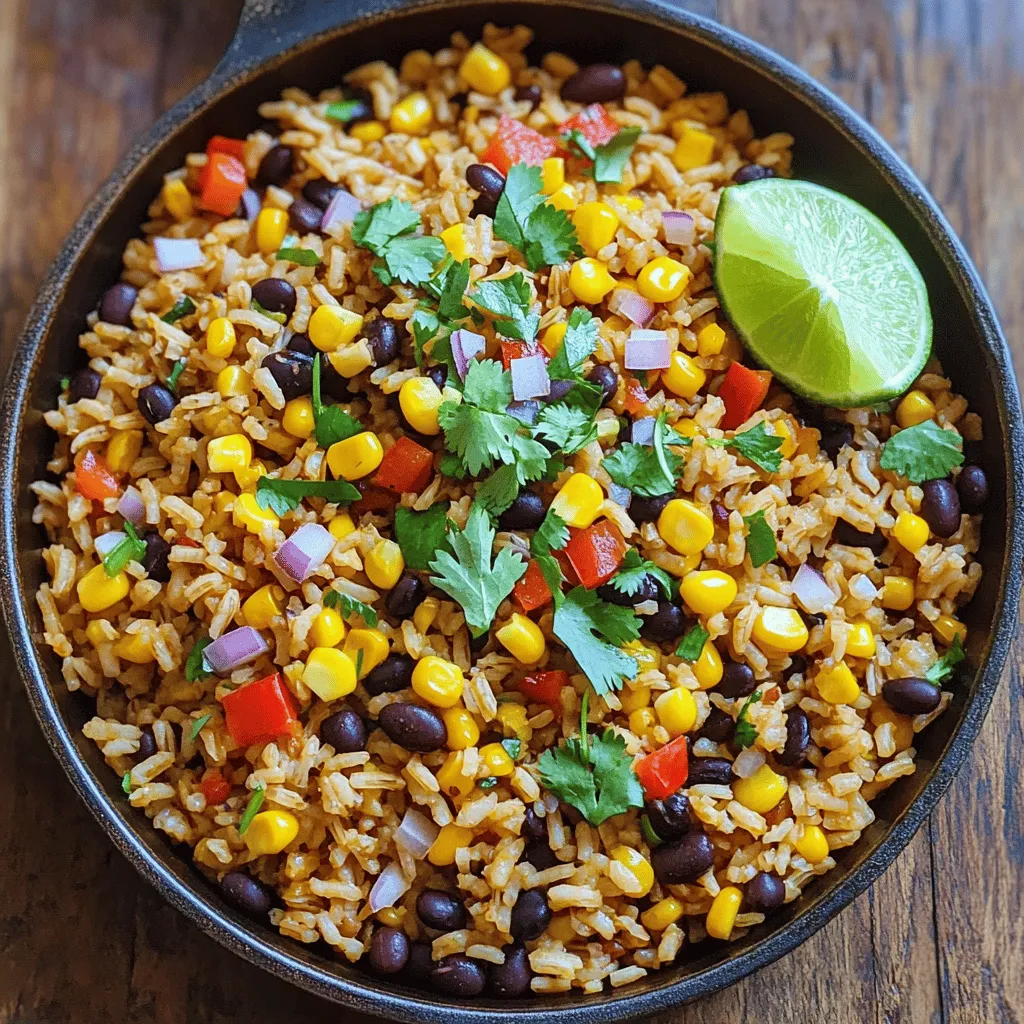 Fiesta Rice and Beans Skillet Tasty Weeknight Meal