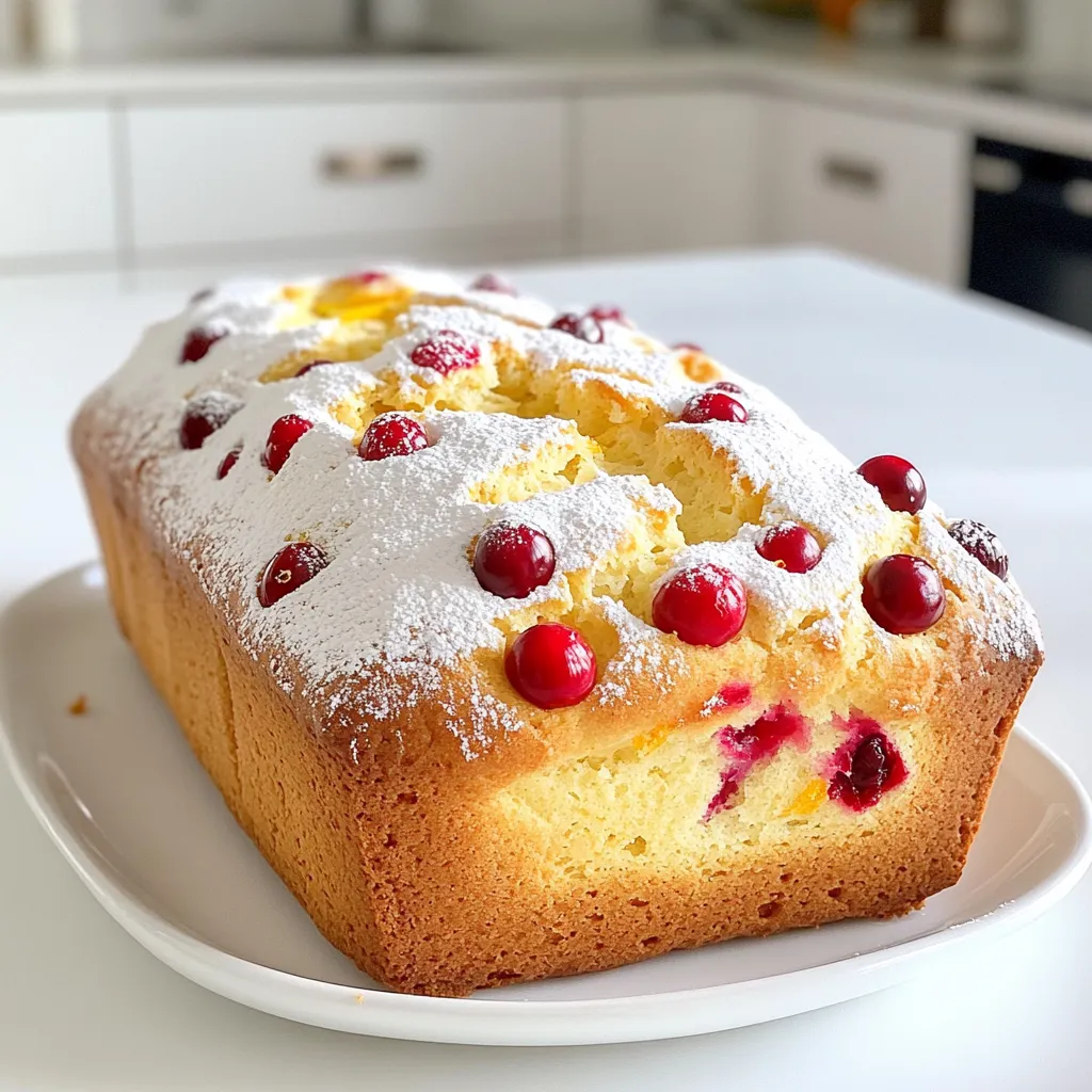 Cranberry Orange Loaf Bakery Style Delight Recipe