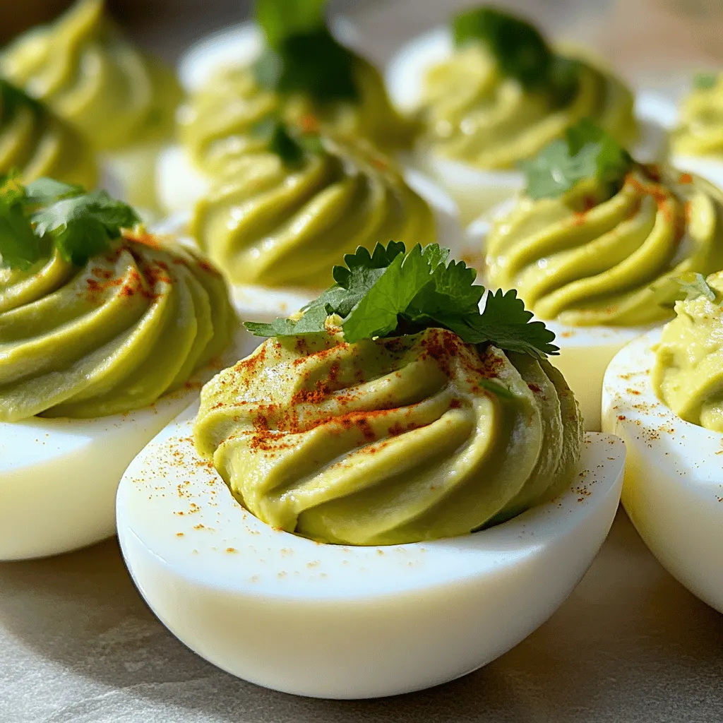 Avocado Deviled Eggs Irresistible and Creamy Delight