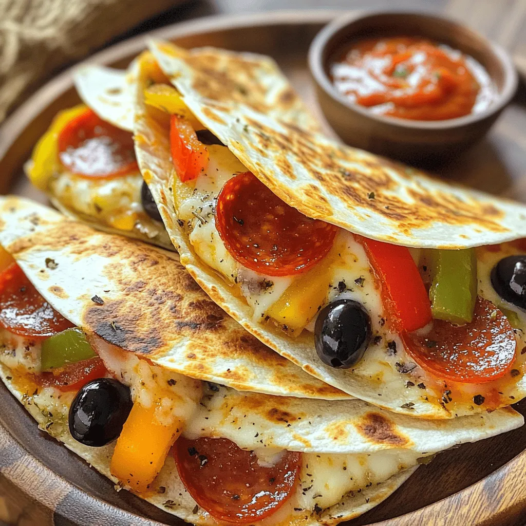Pepperoni Pizza Quesadillas Easy and Delicious Recipe