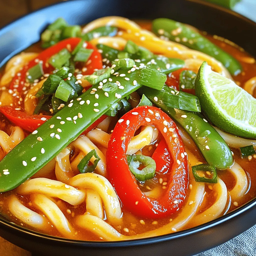 Garlic Chili Udon Noodles Simple and Savory Meal