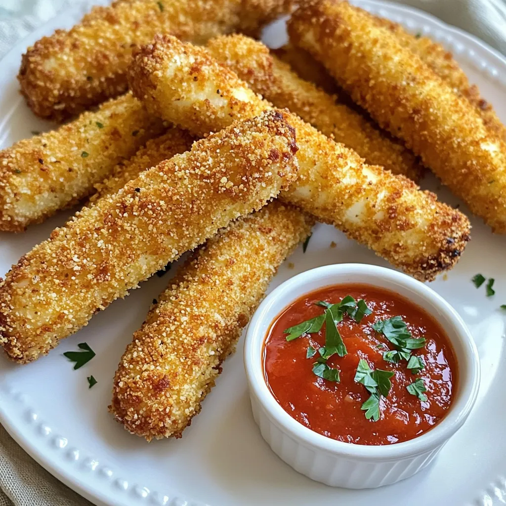 Air Fryer Mozzarella Sticks Crispy and Delicious Treat