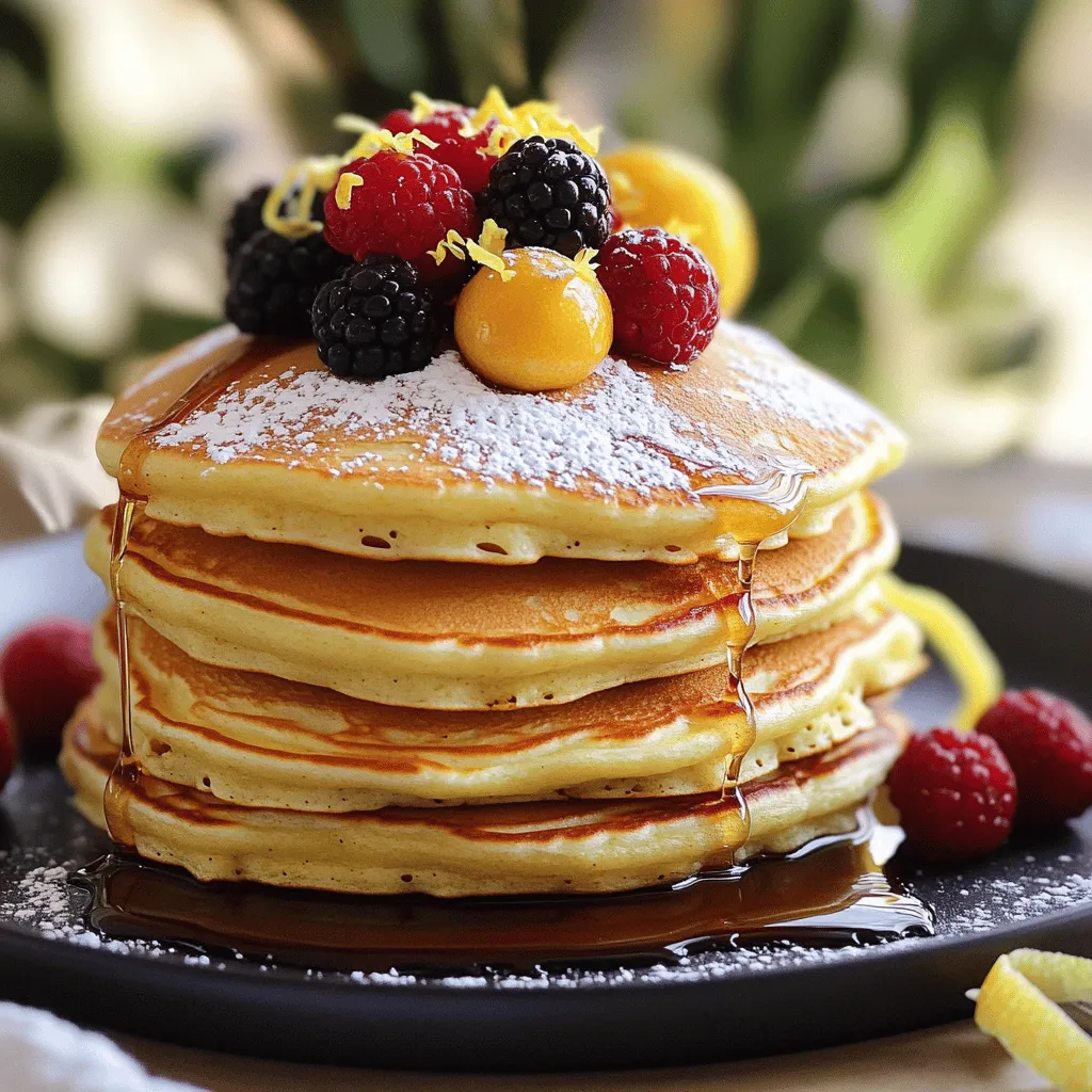 Lemon Ricotta Pancakes Fluffy and Flavorful Delight