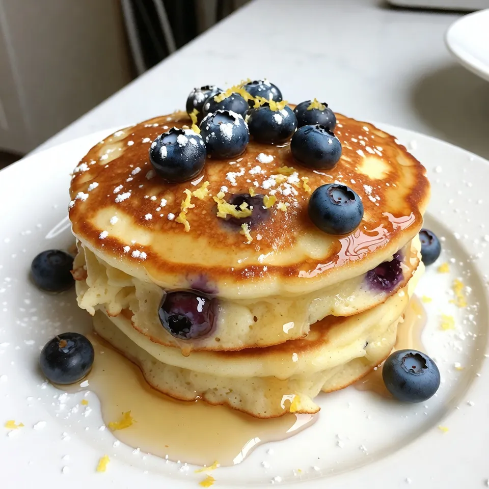 Lemon Blueberry Ricotta Pancakes Fluffy and Tasty Treat