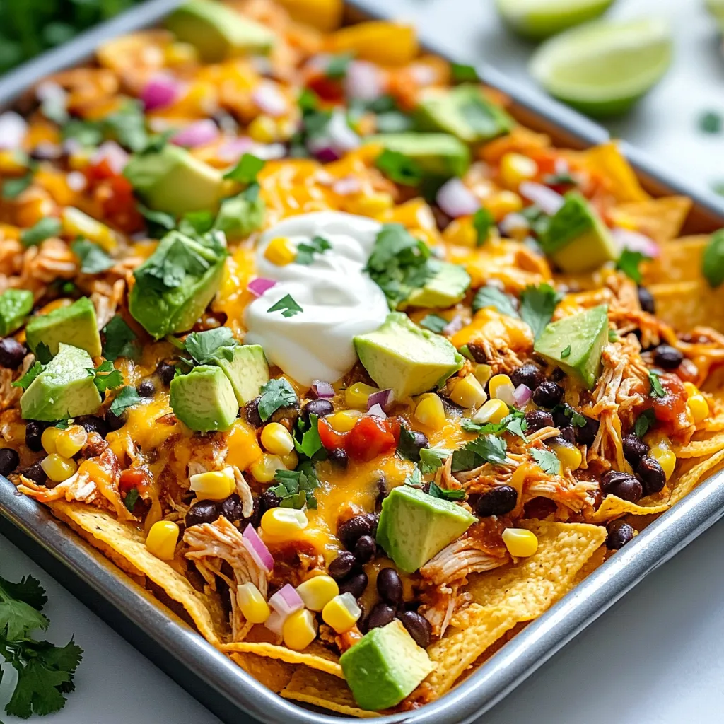 Sheet Pan BBQ Chicken Nachos Simple and Tasty Dish