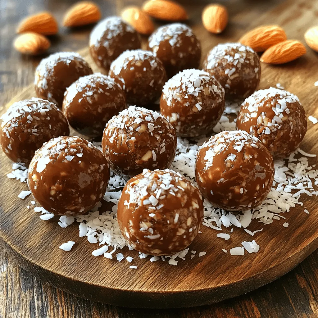 Almond Joy Energy Balls Easy and Tasty Snack Recipe
