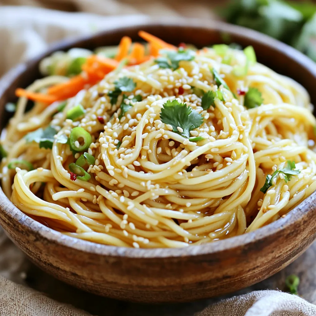 Minute Sesame Garlic Noodles Simple and Tasty Recipe