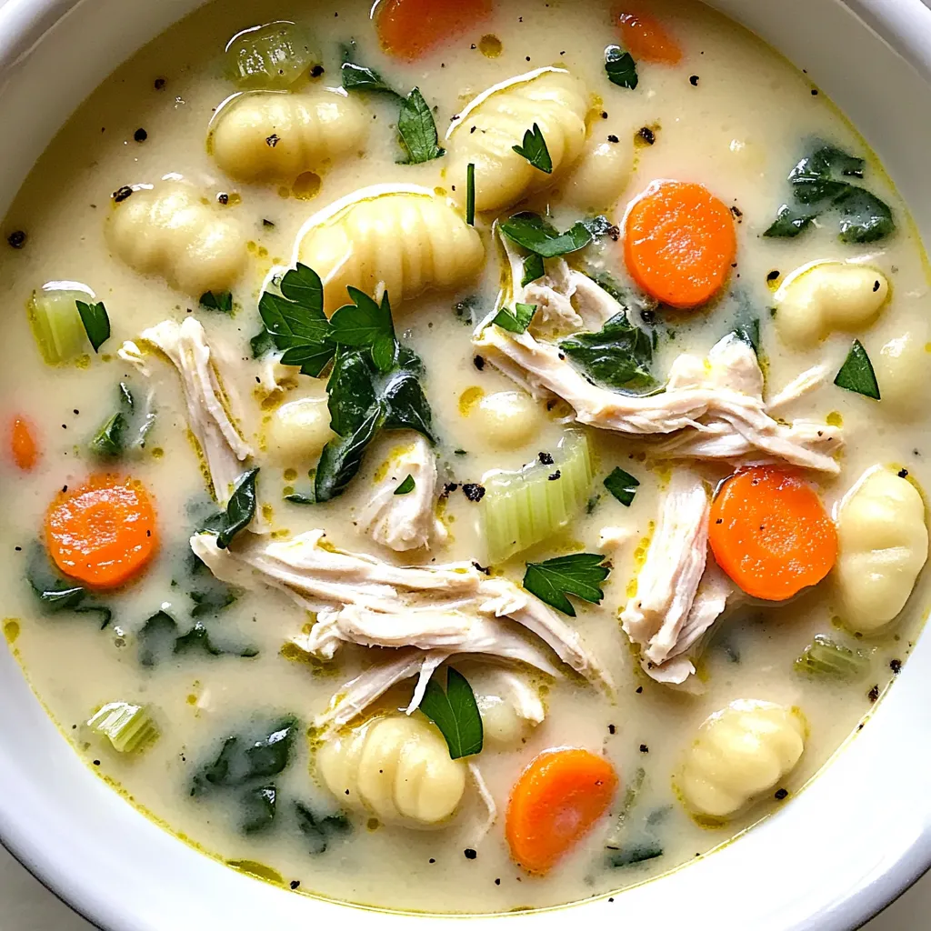 Savory Slow Cooker Creamy Chicken Gnocchi Soup Recipe