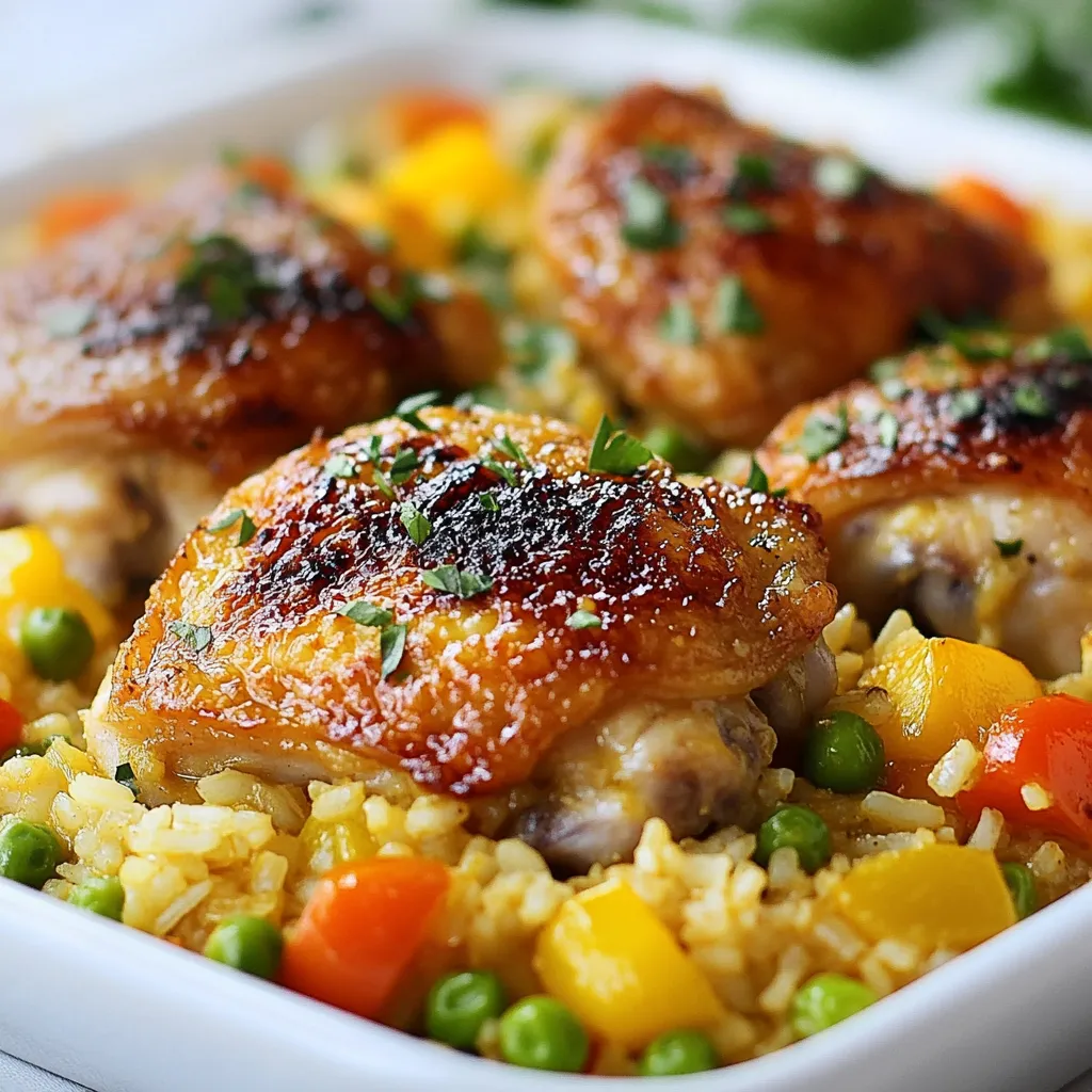 One Pan Chicken and Rice Bake Simple Family Meal