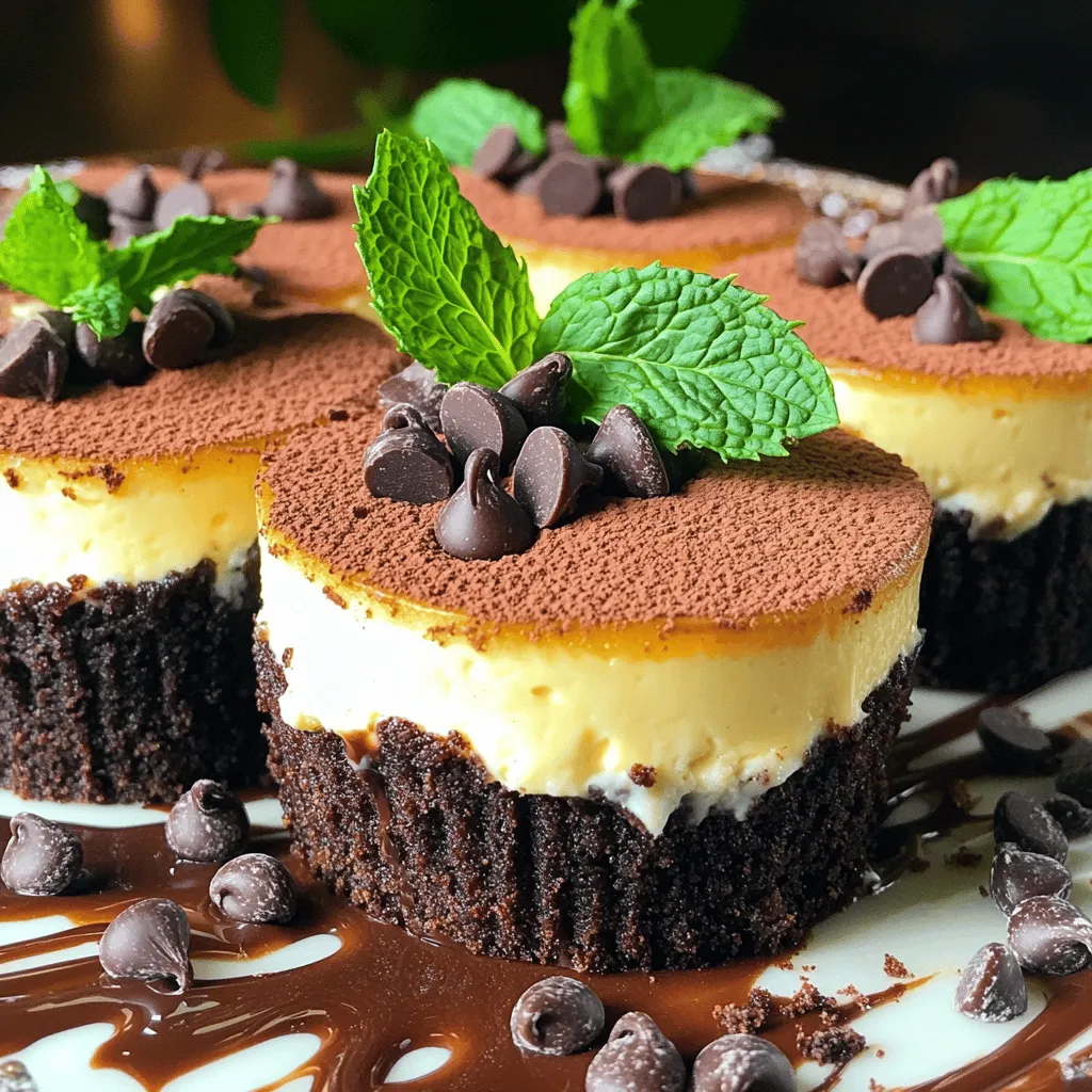 Chocolate Mint Cheesecake Cups Easy No Bake Delight