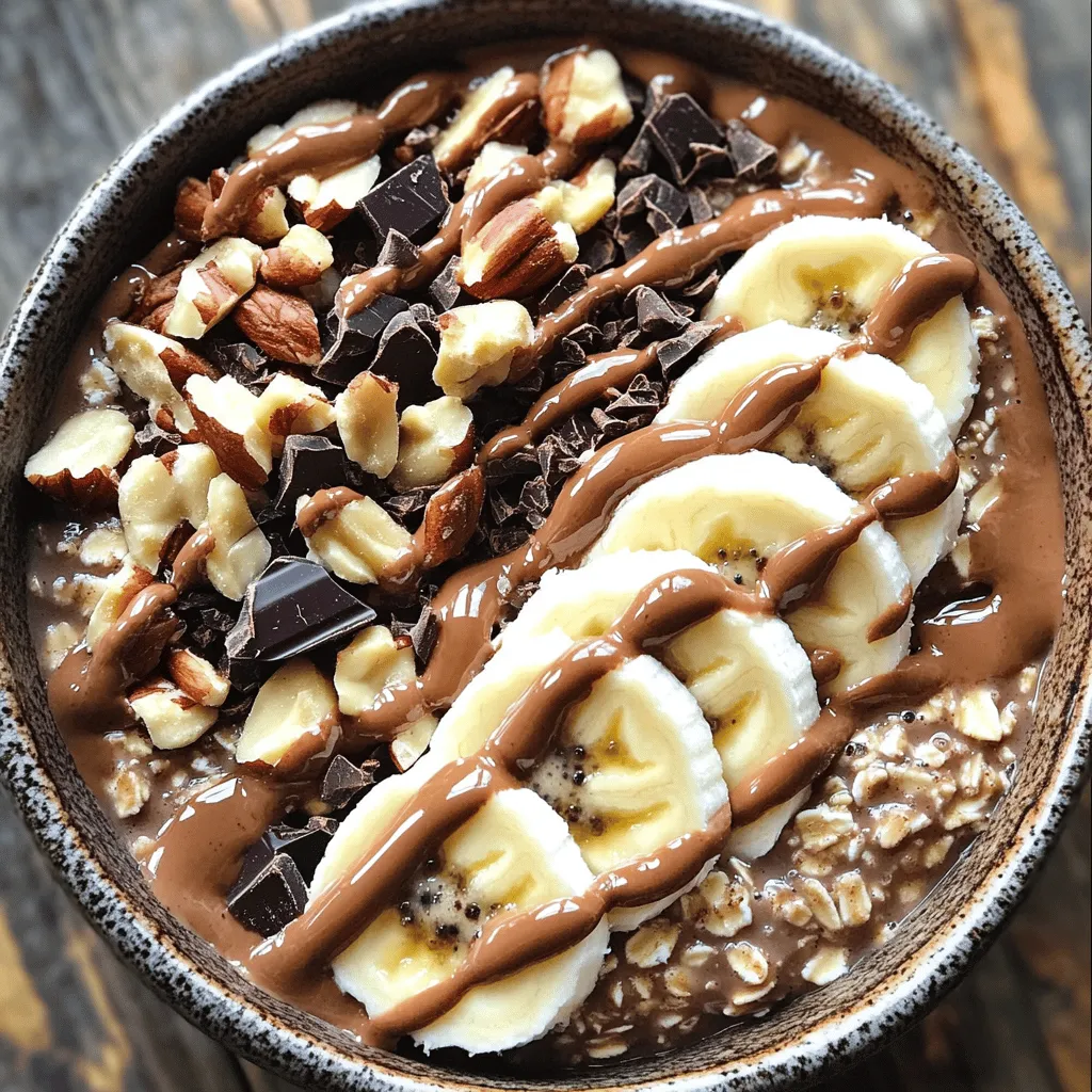 Protein Mocha Oatmeal Latte Bowl Energizing Breakfast