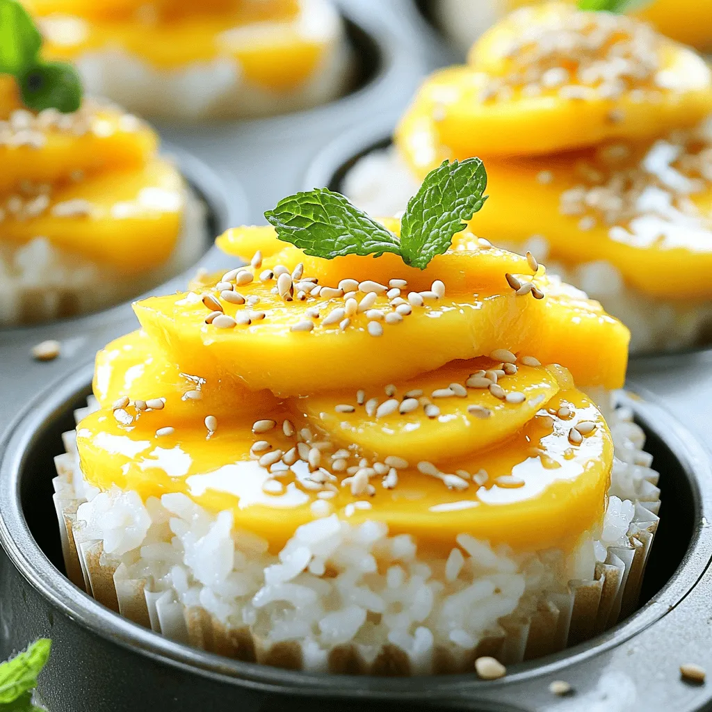 Mango Coconut Sticky Rice Cups Easy and Flavorful Treat