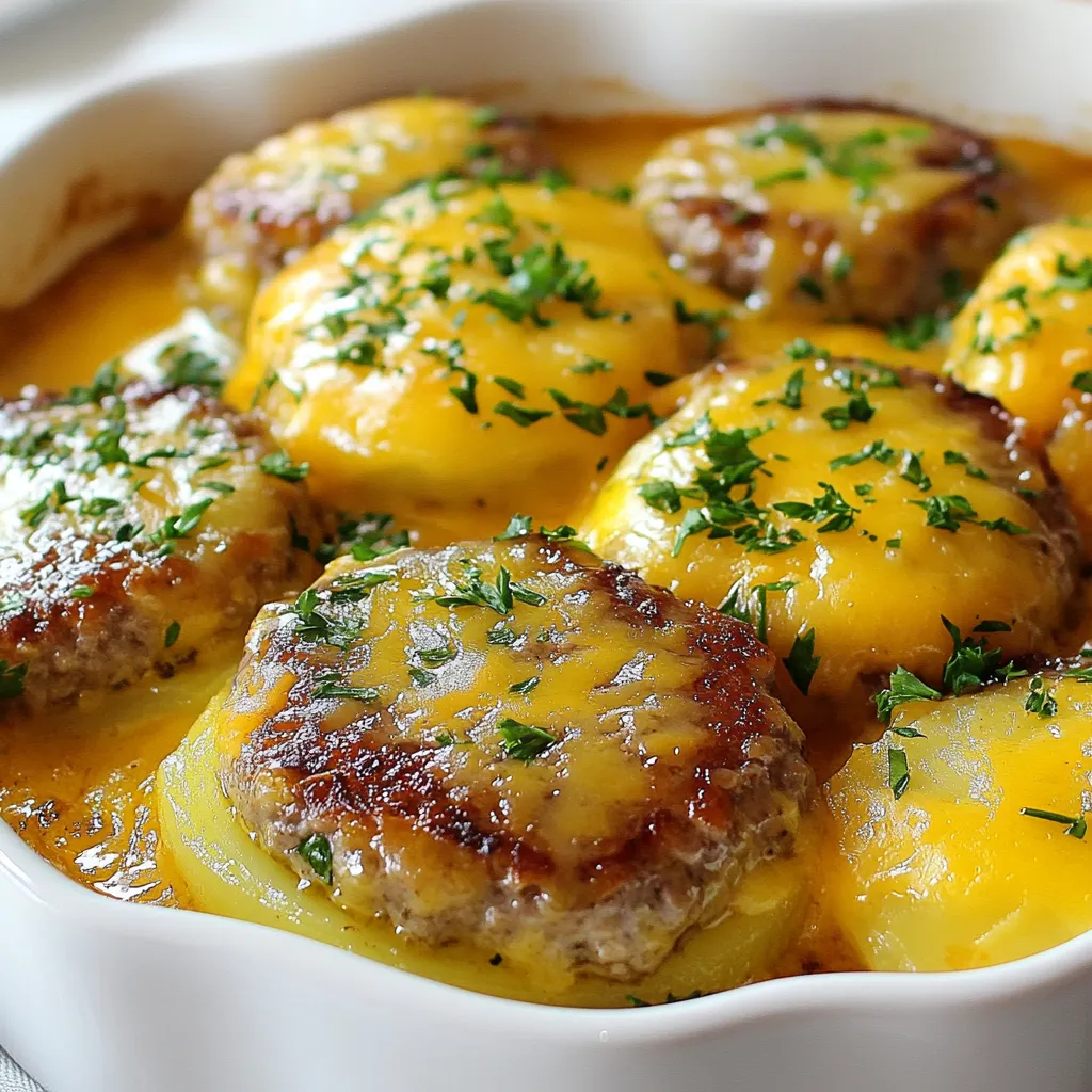 Amish Hamburger Steak Bake Hearty and Comforting Dish