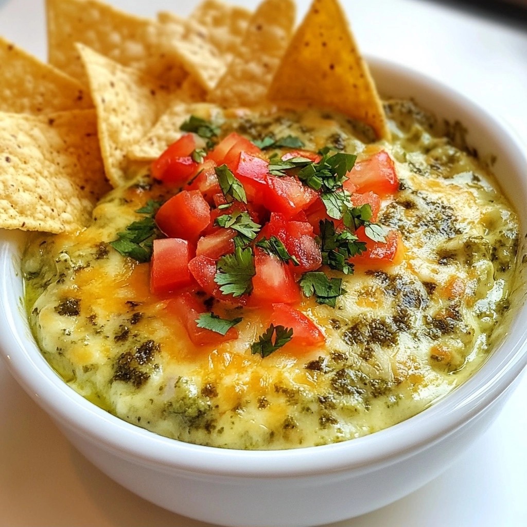 Zesty Cheesy Salsa Verde Dip Simple Delightful Recipe