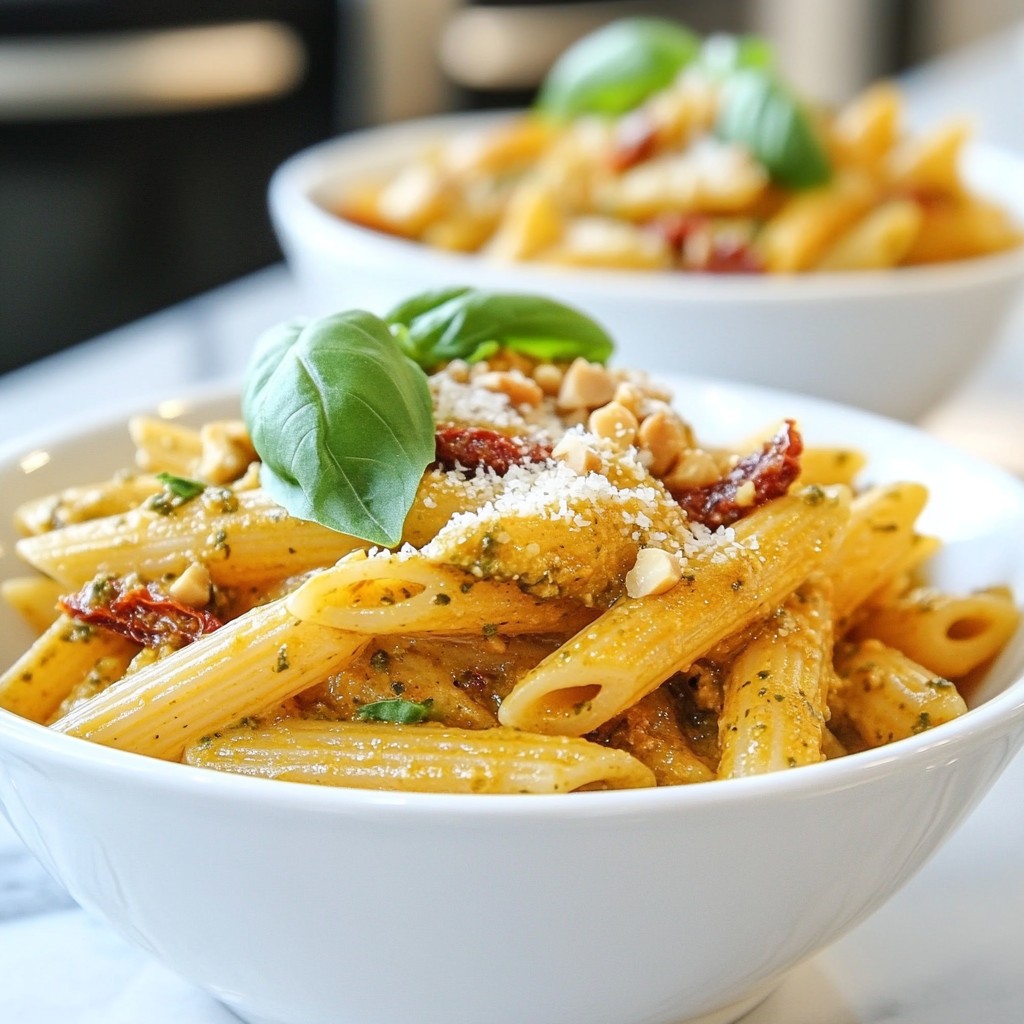 Sun-Dried Tomato Pesto Pasta Flavorful and Simple Dish