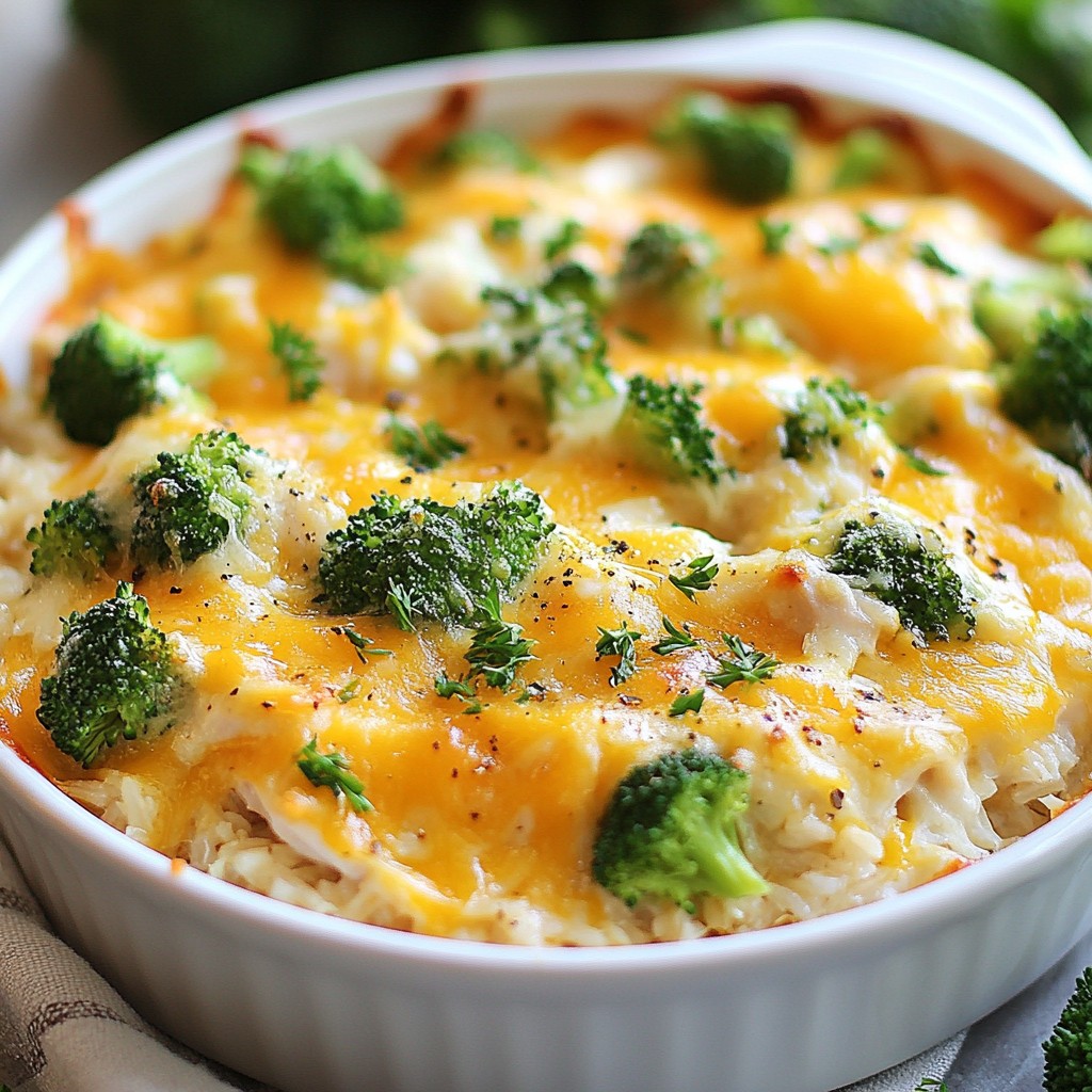 Hearty Cheesy Chicken and Rice Bake Delight Recipe
