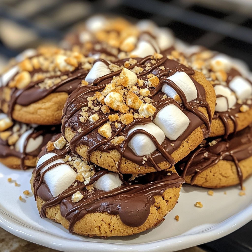S’mores Stuffed Cookies Irresistible and Chewy Delight