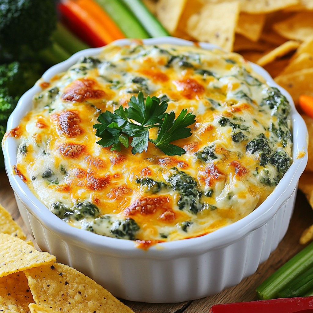 Rich Cheesy Spinach Salsa Dip Irresistible Flavor Boost