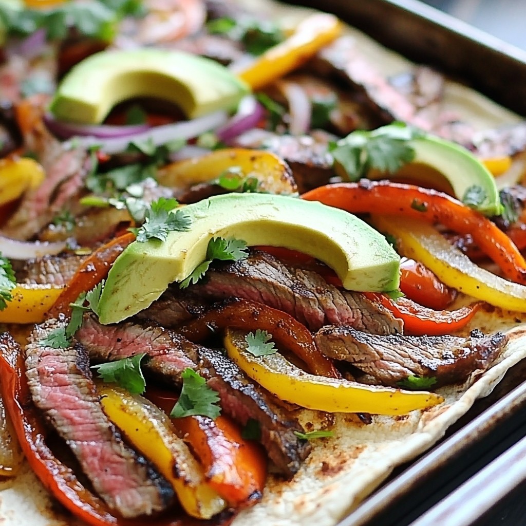 Sheet Pan Steak Fajitas Simple and Tasty Recipe