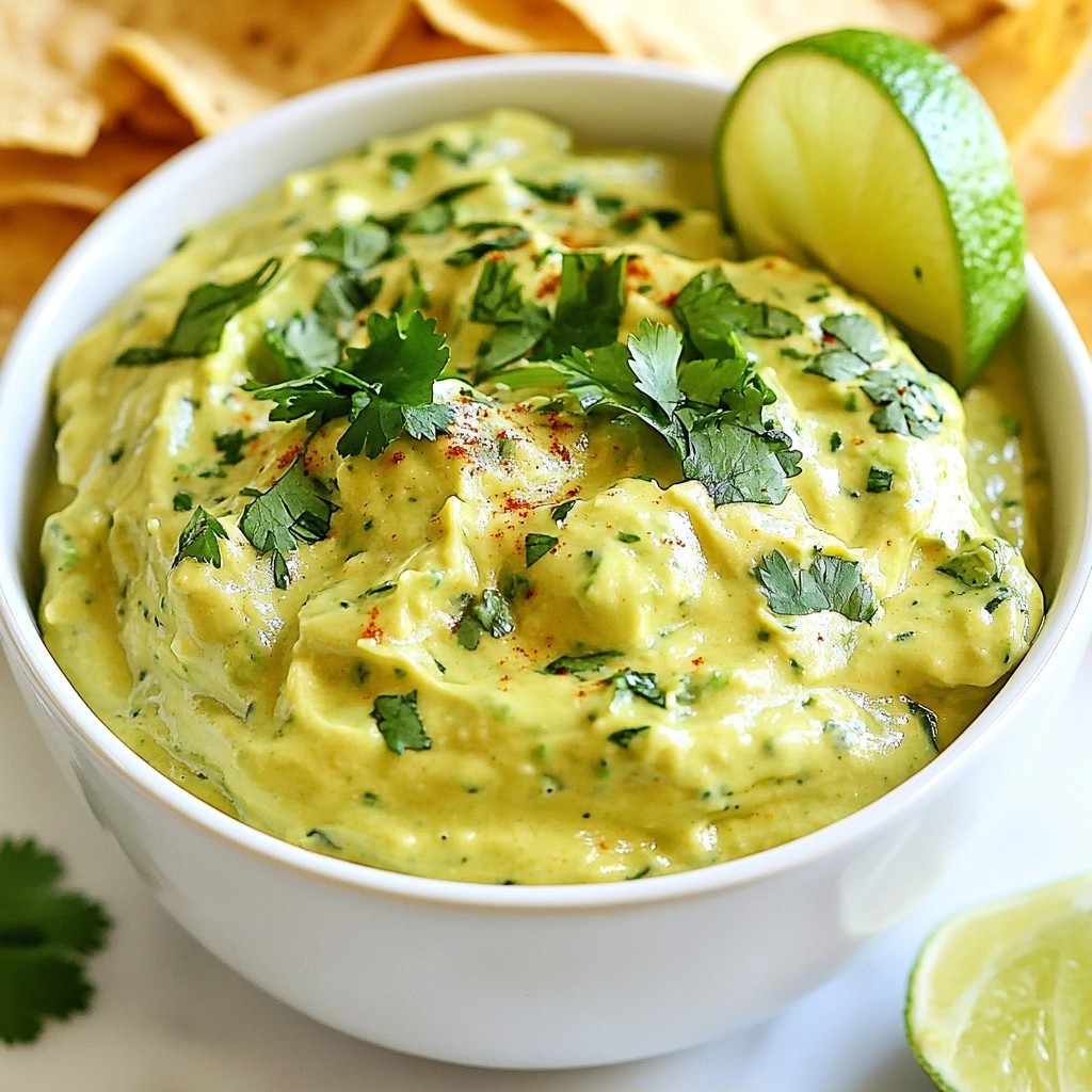 Tangy Avocado Cilantro Cheese Dip Easy Flavor Boost