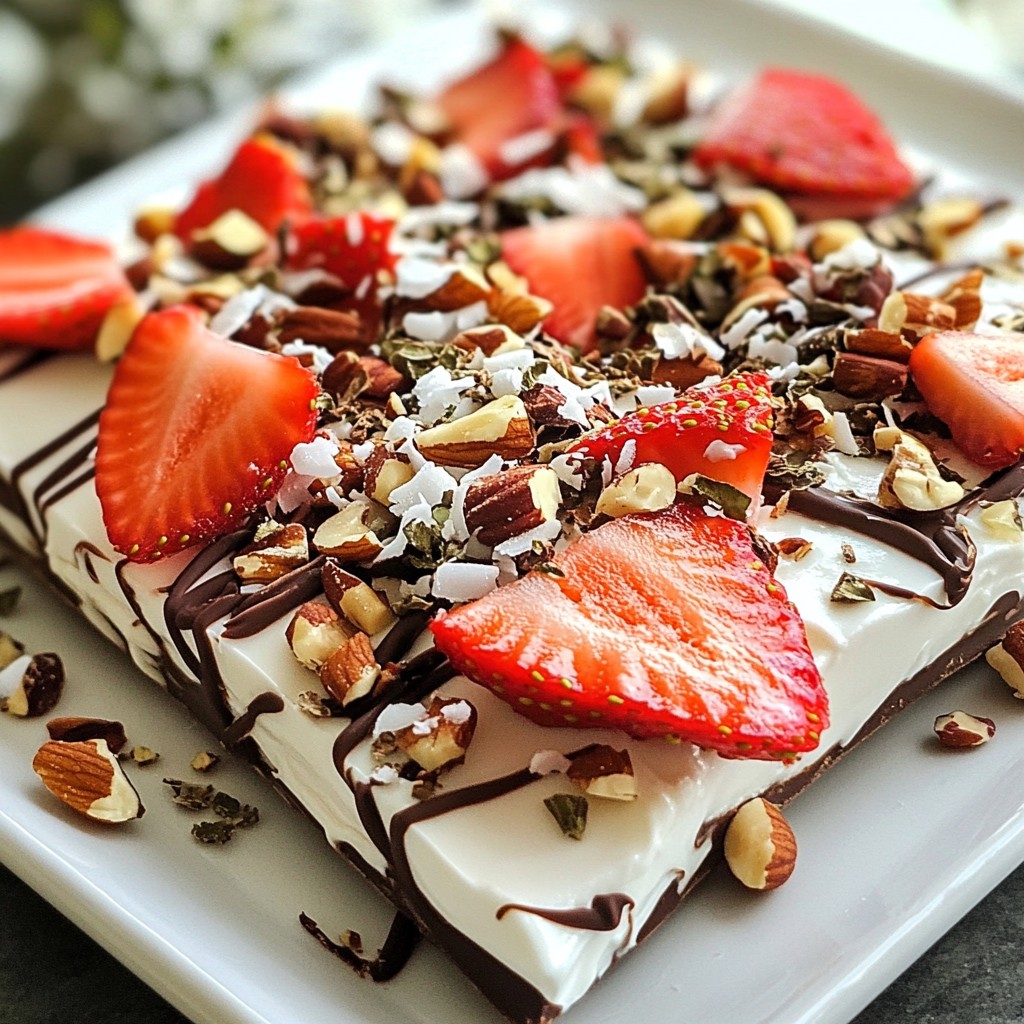 Chocolate Strawberry Yogurt Bark Easy and Delicious Treat