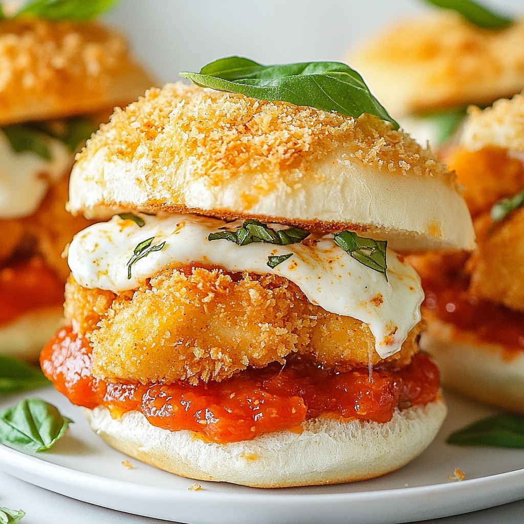 Crispy Chicken Parmesan Sliders Easy and Flavorful Meal