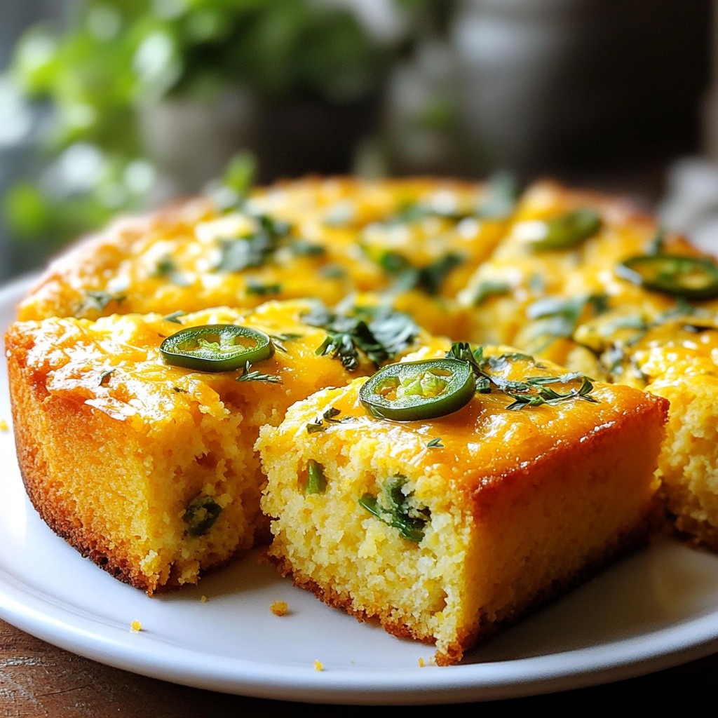 Cheddar Jalapeño Cornbread Tasty and Easy Recipe