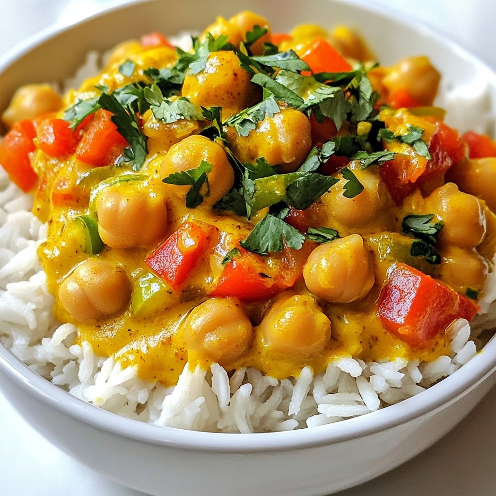 Coconut Chickpea Curry Easy Flavorful Family Meal