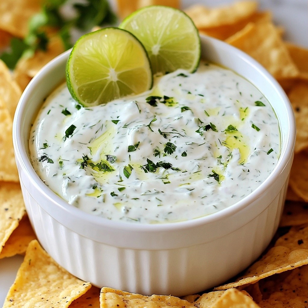 Zesty Lime and Herb Cheese Dip Flavorful Delight